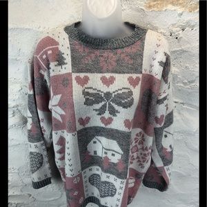 Adele knitwear womens large*(no size tag see measurements) grandmas square